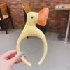 Coreano engraçado bonito dos desenhos animados tamanho amarelo faturado pato headband esportes ioga headband meninas internet celebridade nova headband
