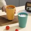 Taza de café rayada de paja de trigo para el hogar, taza de enjuague bucal para pareja, taza para beber leche y cereales en el desayuno para estudiantes