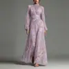 Estación Otoño/Invierno 2026 Nuevo Estación Independiente Transfronteriza Europea y Americana Comercio Exterior Ropa para Mujer Impresión Digital Entallado Adelgazante Vestido Plisado