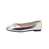 Sapatos Redondos de Couro Completo com Laço Boca Rasa Pele de Ovelha Estilo Coreano Moda Retrô Sapatilhas Macias Tendência