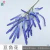 26 Anos de Materiais Florais Azul Escuro de Alta Qualidade, Materiais de Flores de Seda para Vitrines, Paisagismo, Adereços para Estúdio de Fotografia, Flores Artificiais