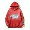 2024 Nueva Marca de Moda Transfronteriza Estilo Europeo y Americano Kanye Retro Chaqueta Vieja Estampado Hell Star Llama Unicornio
