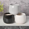 Vaso de Cerâmica para Flores Simples Geométrico Estiloso para Suculentas Plantas Verdes Preto e Branco Cinza Tom Frio Decoração de Varanda e Casa Vaso para Plantar