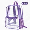 Mochila Escolar Coreana de Venta Caliente Transfronteriza Mochila de Viaje para Exteriores de Gran Capacidad Mochila Impermeable de PVC Transparente