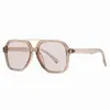 Óculos de Sol Aviador com Lentes Duplas Retro Europeus e Americanos Populares Transfronteiriços, Óculos de Sol Masculinos de Alta Qualidade, Óculos de Sol Femininos com Proteção UV