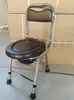 Suministro de Fábrica Silla de Inodoro Doméstica para Personas Mayores y Mujeres Embarazadas Silla de Inodoro Plegable Portátil Silla de Inodoro de Acero Inoxidable