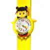 Reloj para niños reloj de raqueta de dibujos animados anillo de presión de juguete de silicona para estudiante de jardín de infantes escuela primaria página de cerdo de dibujos animados reloj electrónico