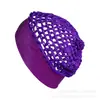 Sombrero de ala ancha de malla para Amazon Transfronterizo con diseño hueco, gorro tipo snood de punto de rayón