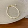 Pulsera de perlas Pulsera francesa exquisita de nicho de lujo ligero para mujer cuentas 2024 nueva pulsera para novia pulsera para chica mujeres