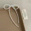 Pendientes de Lazo Exagerados Hechos a Mano con Perlas y Cuentas para Mujer, Pendientes de Moda Únicos y Exquisitos