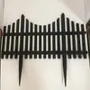 Cerca de Plástico Preta Verde Cerca de Jardim Cerca de Inserção Decoração de Jardim Cerca de Plástico de Jardim Inserção de Chão