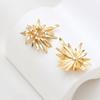 Cobre Chapado Color Oro Circonio Flor Abertura Corsage Colgante DIY Joyería Ropa Pulsera Collar Aretes Accesorios