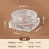 PS transparente viagem portátil cosméticos garrafa de embalagem garrafa de creme julgamento plástico redondo garrafa de creme caixa de embalagem