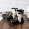 Nuevos Zapatos Infantiles Otoño/Invierno 2026 Niña Estilo Trendy con Temperamento Botas Martin Estilo Coreano Bloque de Color Moda Botas de Moda para Niñas