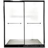 Mampara de Ducha Rectangular con Puerta Corredera Doble Pista de Triple Vinculación Fabricante Original Comprado con Muestras Gratuitas