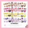 Labubu de dibujos animados tela accesorios DIY funda de teléfono móvil taza zapatos de algodón iPad set parche decorativo