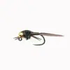 Isca White Egret WY1279 ninfa de cabeça de tungstênio, mosca artificial de anzol feita à mão