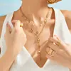 Collar con colgante en forma de Y de moda transfronteriza de lujo ligero incrustado con perlas de concha, acero de titanio chapado en oro real, joyería de collar que conserva el color para mujer