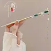 Pente de franja floral estilo antigo para mulheres, novo pente moderno estilo chinês para coques, pente simples Hanfu cheongsam, acessório de cabelo, ornamento de cabelo