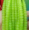 Vidro Cristal Imitação Jade Cor Sólida Não Desbota 6*8mm Contas Espaçadoras Semi-Acabadas Acessórios para Pulseira Colar DIY Acessórios Atacado