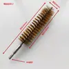 Escova de Limpeza de Tubos de Cobre para Ar Condicionado, Escova para Tubos de Condensador, Escova de Arame de Cobre, Escova para Tubos, Escova de Limpeza de Tubos para Canhão de Água Canhão de Ar