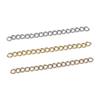 20/paquete cadena de cola de acero inoxidable cadena de extensión 3/5cm retención de color oro 18K acero de titanio pulsera collar cadena de ajuste de joyería
