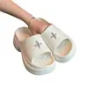 Pantuflas de Suela Gruesa con Decoraciones de Pedrería DIY, Estilo Urbano para Mujer, Ropa de Verano para Exteriores, Sandalias Creativas Antideslizantes para Playa