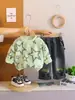 Conjunto de Dos Piezas para Niños con Estampado de Estrellas, Manga Larga, Primavera y Otoño, Ropa Infantil Casual y Moderna