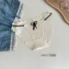Encaje Ropa Interior Sexy para Mujer Tirantes Finos Abertura Alta Verano Delgada Cintura Media-Baja Sin Costuras Transpirable Calzones para Niñas