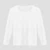 Roupas de outono espessas forradas com lã masculina, blusa quente de peça única para outono e inverno, camisa de camada de base de manga comprida com ajuste fino e gola redonda, roupa íntima básica