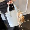 Bolsas Populares de Moda de Este Año para Mujeres, Gran Capacidad 2026 Nuevo Bolso Cruzado Versátil Vintage, Bolso de Hombro Tipo Cubo con Bloques de Color
