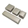 Oferta especial, joyero de cuero PU cepillado dorado, caja para propuesta de anillo de diamantes, caja para collar, caja de embalaje para joyería, joyero al por mayor