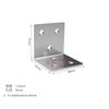 Venta al por mayor código de ángulo de acero inoxidable engrosado trípode accesorios de ferretería laminada conector 90 muebles ángulo recto triángulo
