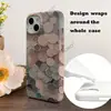 Funda de teléfono TK popular, elegante y minimalista con patrón geométrico, bloques de color, capas, para iPhone 18 Pro, cobertura total y aberturas grandes