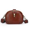 Bolso cruzado de piel de vaca de primera capa transfronterizo para mujer, moda retro coreana, bolso de hombro de cuero genuino de gran capacidad para ir al trabajo