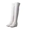 Botas de Tacón Nuevo 40 Cuña Comercio Exterior Casual talla extra Mesa de Agua Botas de Jinete Mujer Europeas y Americanas Hasta la Rodilla 43