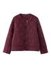 Ropa de Mujer para Exportación Europea y Americana Transfronteriza Otoño e Invierno 2025 Nueva Chaqueta de Algodón Casual Suelta de Manga Larga con Cuello Redondo Retro para Mujer