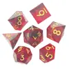Dados de Resina Jogo de Mesa DND Dungeons & Dragons COC Roleplaying TRPG Cthulhu Poliédricos D4-D20 Conjunto de 7 Peças