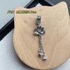 Placa de Bambu Oca Estilo Antigo de Chiang Mai Clipe de Contas Pingente Deslizante Pulseira de Cristal Pulseira Acessórios DIY