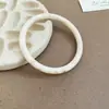 Pulsera Ovalada de Acrílico con Degradado Transfronteriza Europea y Americana, Elegante, Sencilla, Estilo Versátil, Joyería de Nicho de Diseñador