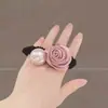 Scrunchie Estilo Coreano com Laço e Estampa de Flores para Mulheres 2026 Novo Estilo Elástico de Cabelo para Coque Elástico Alto Corda de Cabelo Acessório de Cabelo
