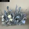 Novo arranjo de flores para lugar de casamento flor artificial decoração de casamento fileira de flores acabada passarela estrada arte floral casamento flor artificial