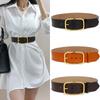 Nova mulher de couro cinto largo cintura saia decorativa trench coat cinto atacado cinto de couro casaco cinto