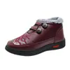 Zapatos de algodón de invierno del viejo Pekín zapatos de leche suela blanda acolchados zapatos para madre cálidos botas de nieve para ancianos una generación de pelo