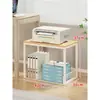 Estante de almacenamiento para impresora, organizador de escritorio para el hogar, estante para libros y bolsos, estante multifuncional de almacenamiento para papel A4 y documentos para la oficina