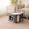 Cama para Gatos de Tela Youyang, Cálida para Interiores y Adecuada para Todas las Estaciones, Casa para Gatos de Tamaño Mediano, Jaula para Gatos, Cama para Mascotas, Exclusivamente para Exportación Transfronteriza