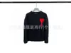 Suéter de Punto Jacquard con Patrón de Corazones Transfronterizo Clásico Cuello Redondo Jersey Holgado Casual Unisex Tendencia Marca Ropa Interior