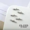 Joias para Nail Art da Nova Série Borboleta, Zircônia Brilhante de Luxo Acessível Borboleta Vazada Cor White K Acessórios de Unha Usáveis