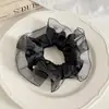 Estilo Coreano Nuevo Organza de Alta Gama Lujo Pedrería Goma para el Cabello Moda Elegante Accesorio para Cola de Caballo