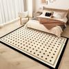Tapete de Cabeceira Estilo Meio do Século Francês para Quarto Principal, Tapete Oval Vintage Luxuoso e de Alto Padrão para Closet